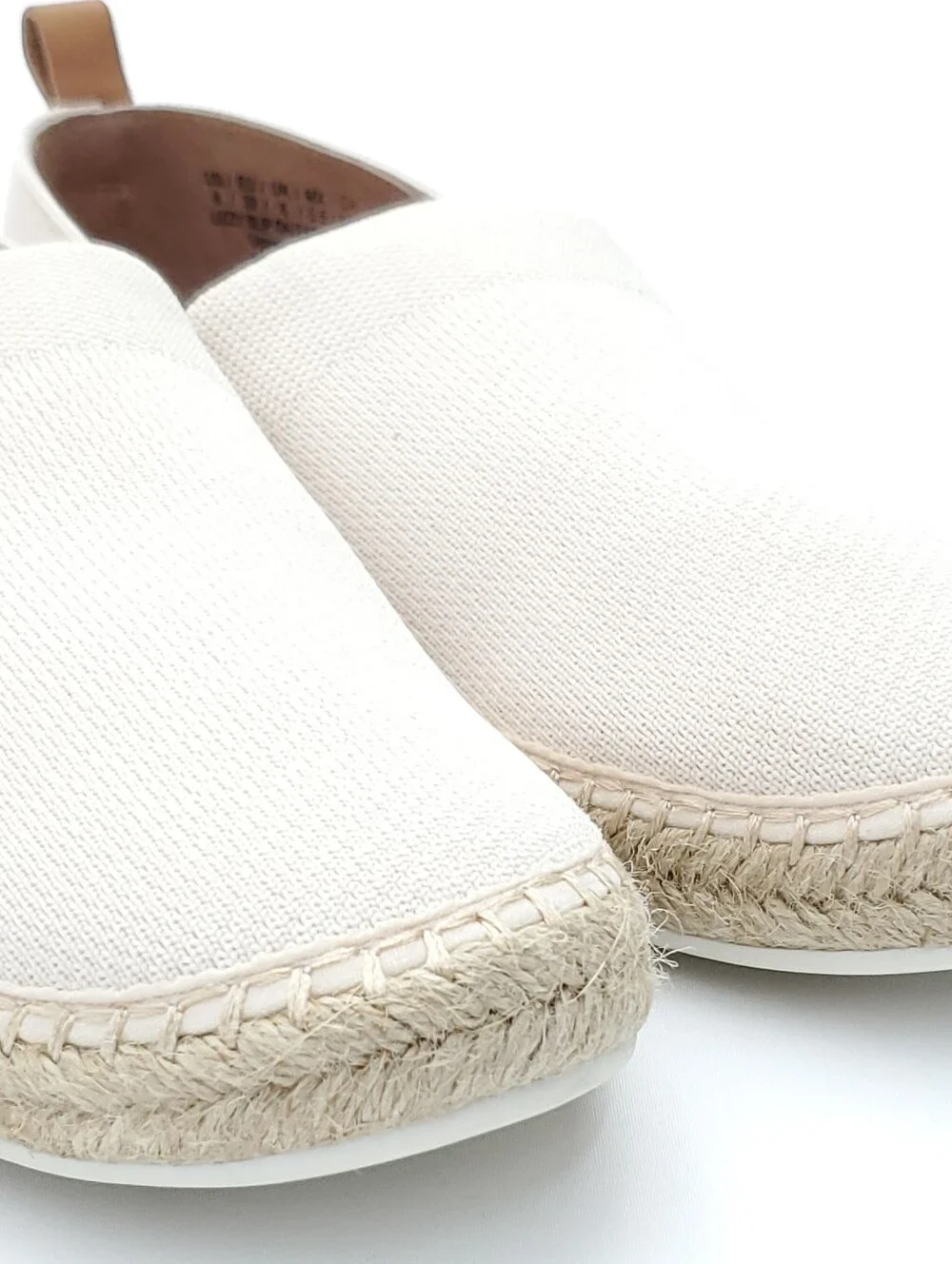 NEW Gentle Souls Womens Lizzy Slip On Espadrille White/Cream Flats Shoes Size 8